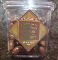 Premium Milk & Dark Chocolate Covered Almonds