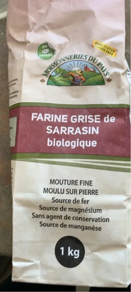 Farine grise de sarrasin biologique
