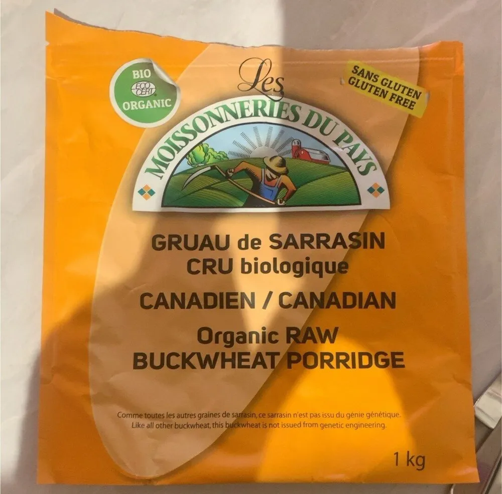 Gruau de sarrasin cru biologiqie