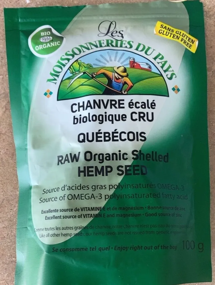 Chanvre écalé biologique cru