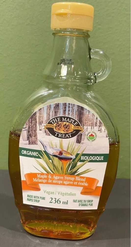 Melange de sirops agave et erable