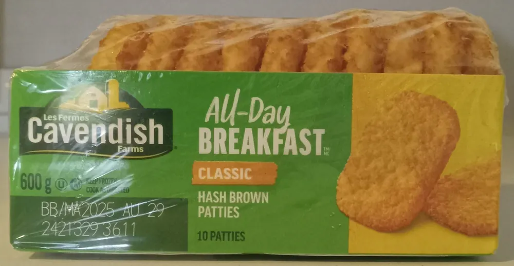 All-Day Breakfast Classic Potato Patties