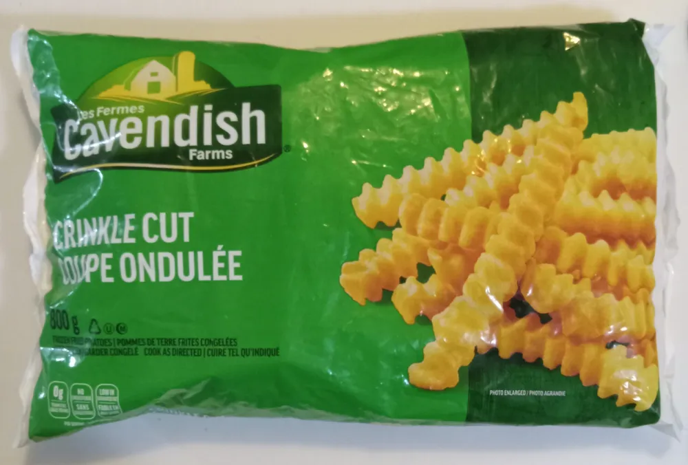 Crinkle Cut Frozen Fried Potatoes