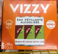 Eau petillante a la cerise noire