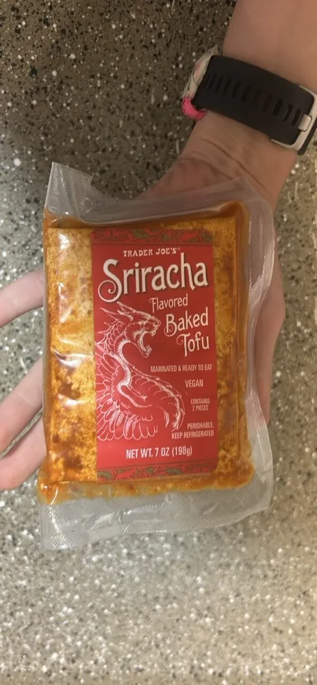 Sriracha Flavored Baked Tofu