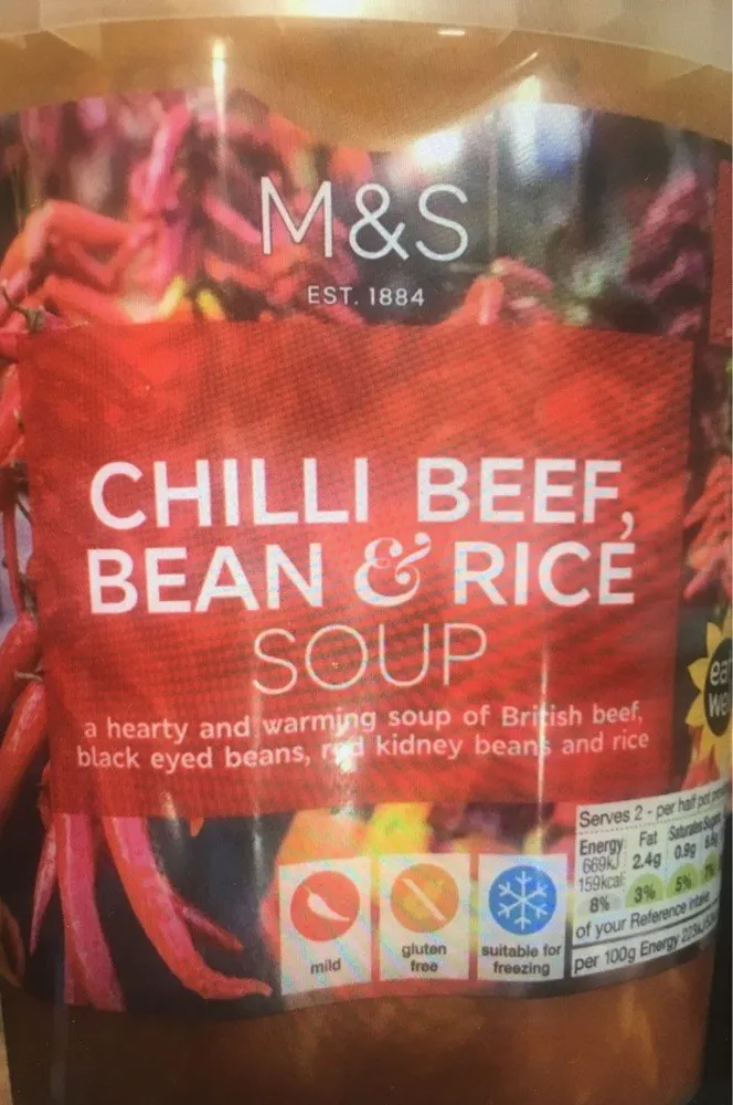 Chilli beef, bean & rice