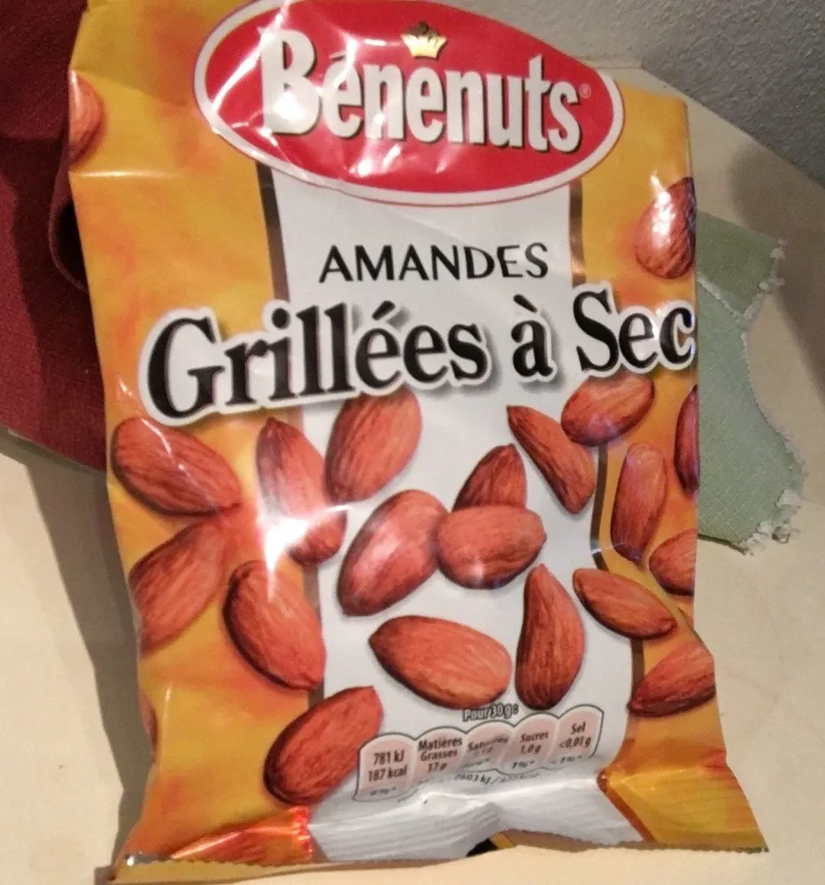 Amandes grillées à sec