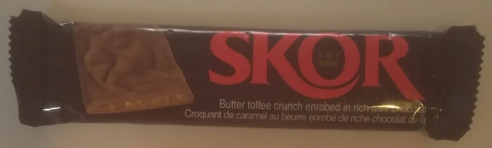 Crunchy butter toffee embedded in rich milk chocolatey candy