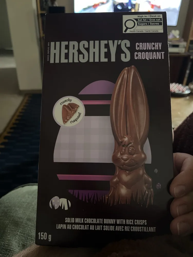 Solid Milk Chocolate Bunny with Rice Crisps