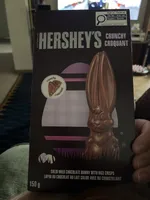Solid Milk Chocolate Bunny with Rice Crisps