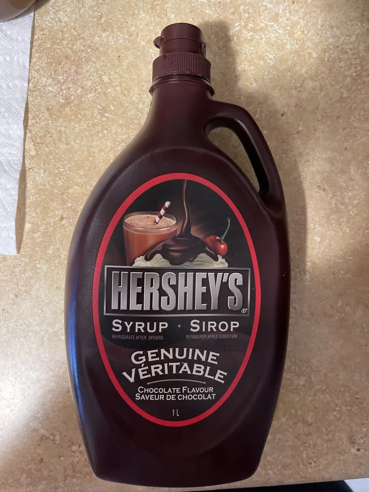 Hershey's sirop véritable saveur de chocolat