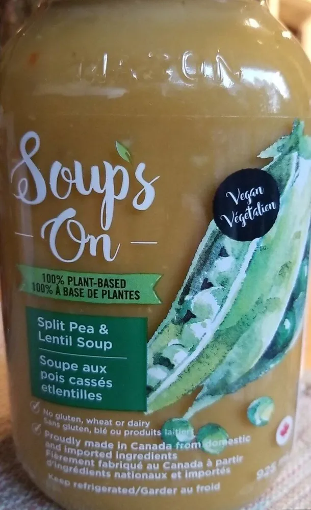 Split pea and lentil soup