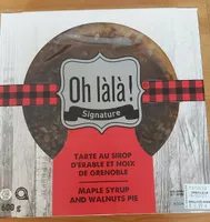 Tarte au sirop d'érable et noix de Grenoble
