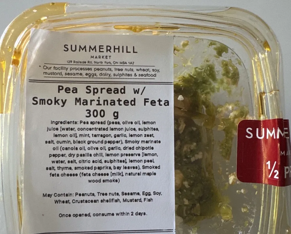 Pea Spread With Smoky Feta