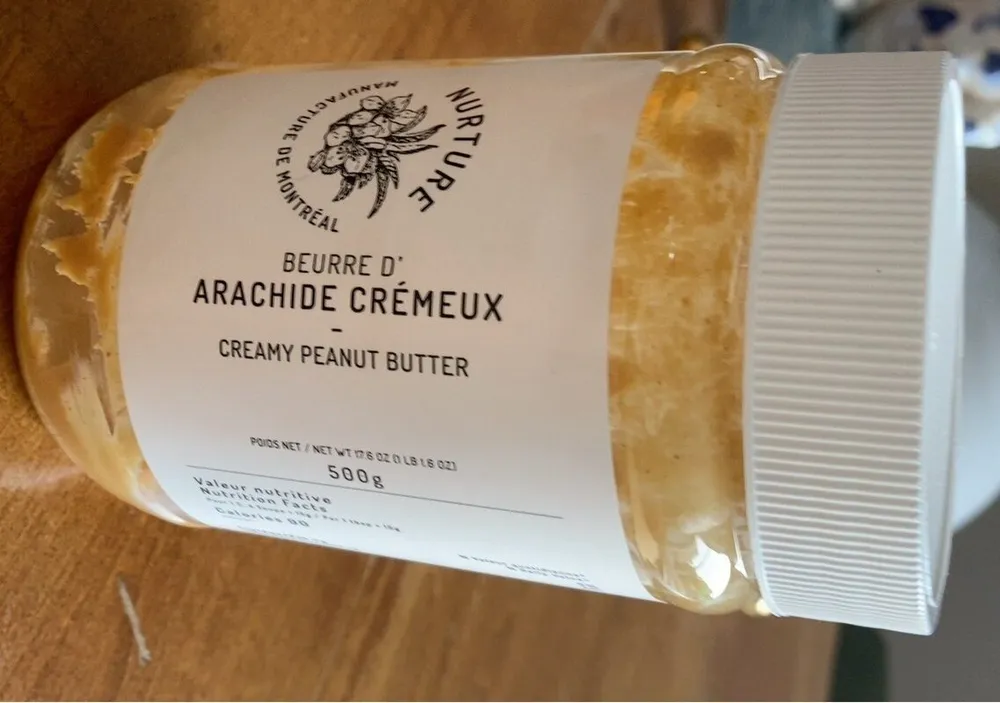 Beurre d’arachide cremeux