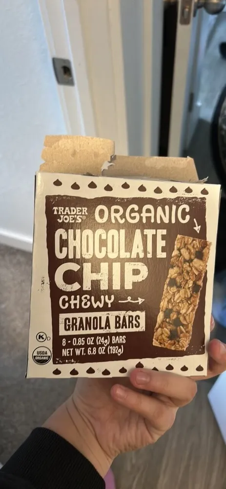 Organic Chocolate Chip Chewy Granola Bars