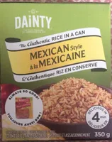 Riz en conserve