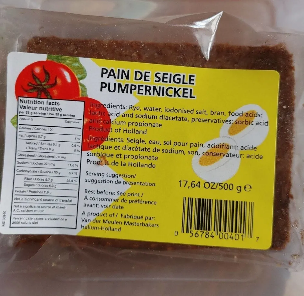 Pain de seigle Pumpernickel