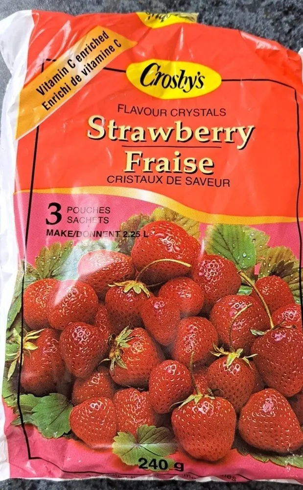 Crosbys strawberry flavor crystals