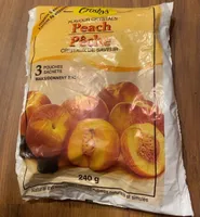 Flavoured peach crystals
