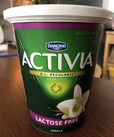 Danone Activia Sans Lactose Yogourt Probiotique Vanille 650 G