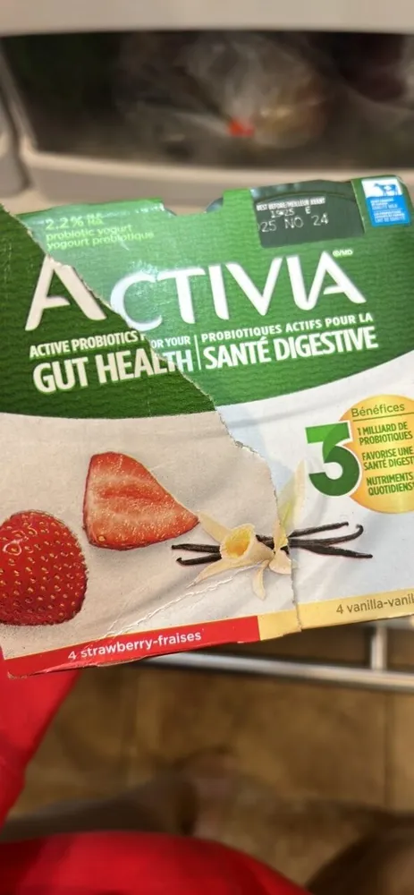 Yogourt Probiotique Activia (fraises, Vanille)