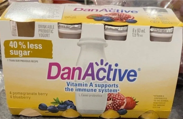 DanActive 40% moins de sucre