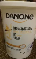 Danone Vanille, 100% naturel, sans sucre ajouté