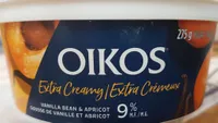 Oikos extra creamy  vanilla bean and apricot