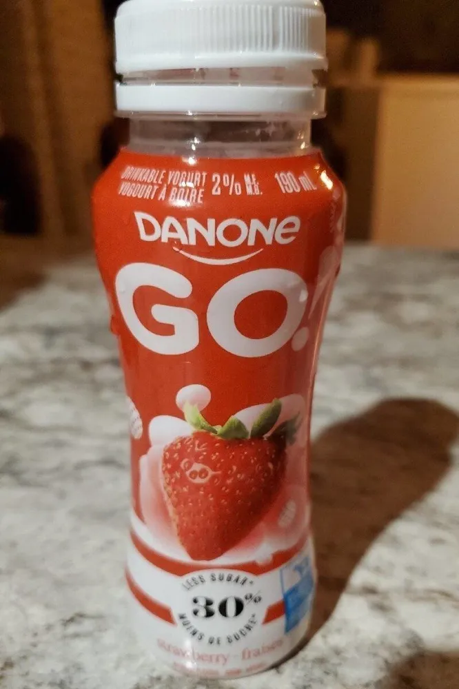 Yogourt à boire fraise