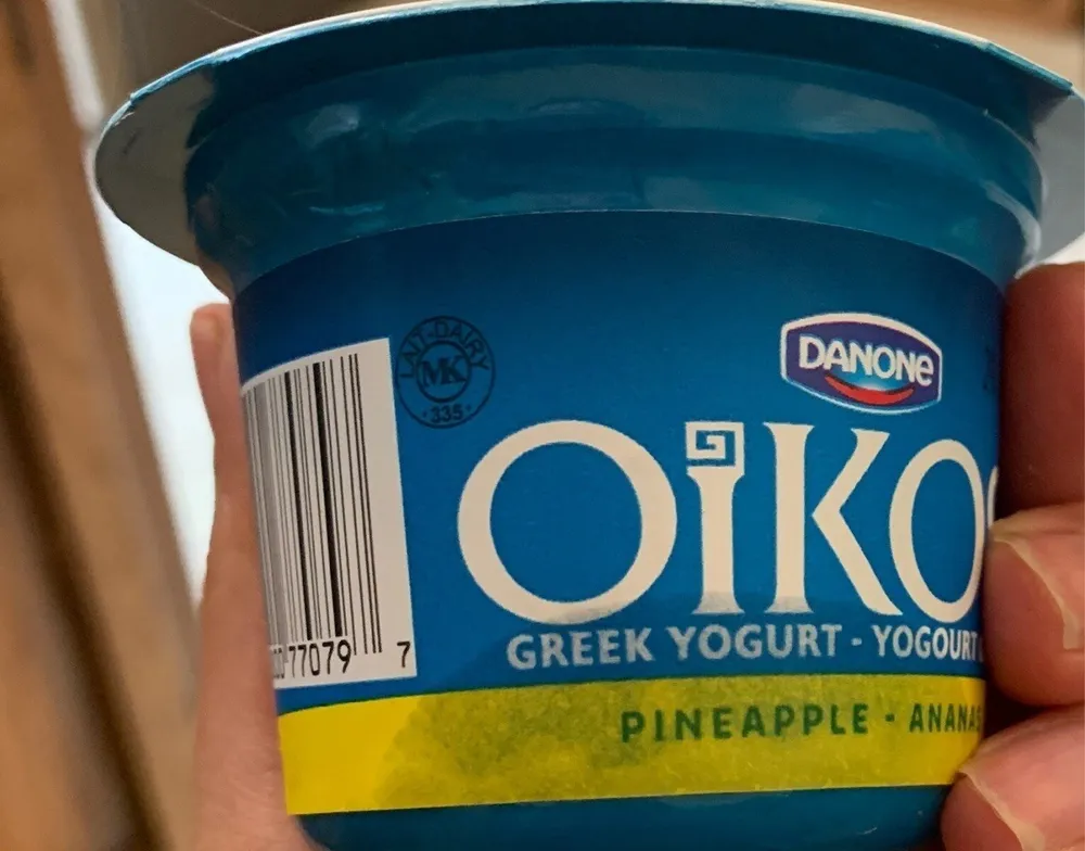 Pineapple greek yogurt