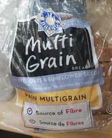 Multi grain rye, oats and sunflower seeds bread