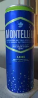 Montellier - Eau de source naturelle gazéifiée, Lime