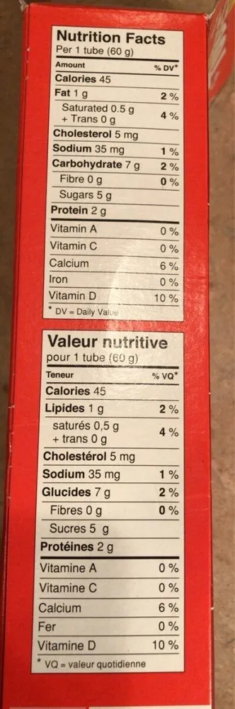 Tubes yoplait