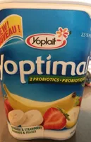 Banana and strawberry yogurt