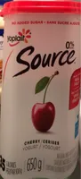 Yogourt source cerise