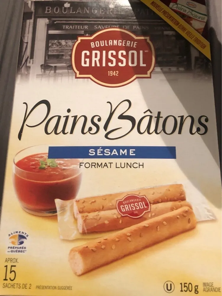 Pains batons sesame