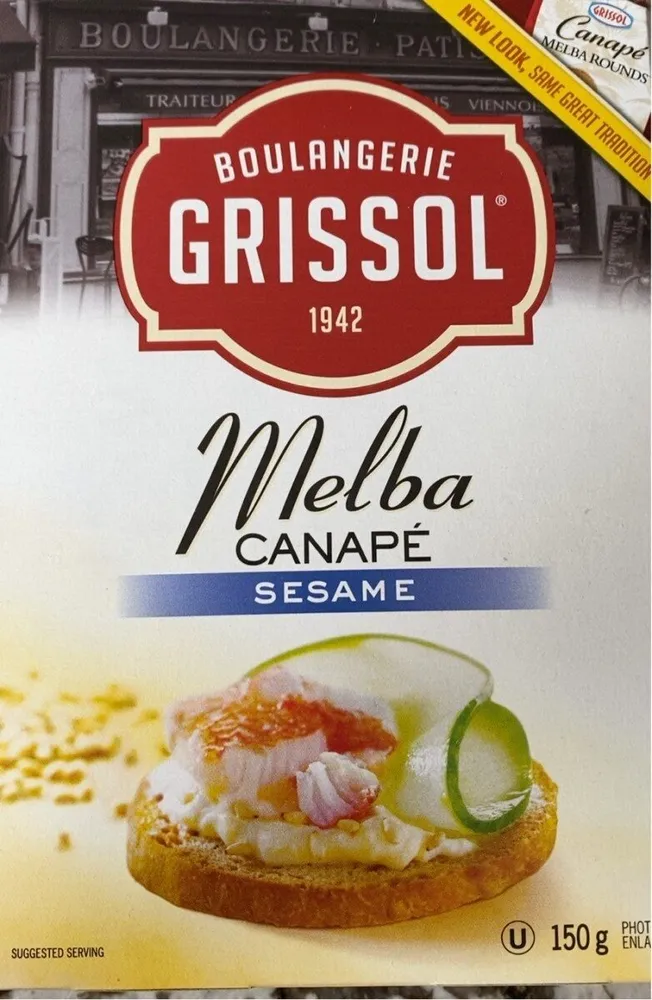Melba Canape Sesame