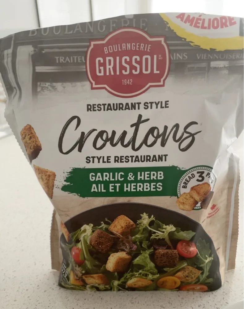 Croutons style restaurant ail et herbes