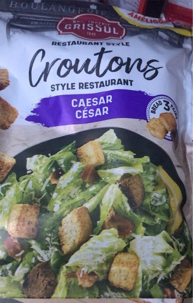 Croutons style restaurant césar
