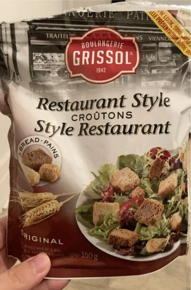 Croûtons style restaurant