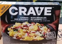chorizo egg scramble with goat cheese