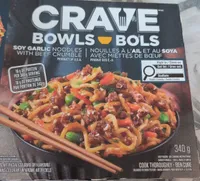Soy Garlic Noodles with Beef Crumble Bowl
