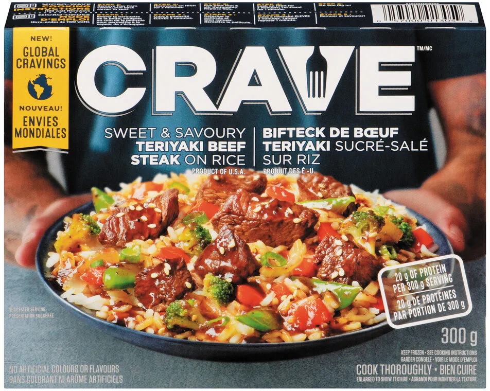 Frozen Teriyaki Beef Steak on Rice