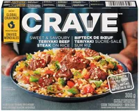 Frozen Teriyaki Beef Steak on Rice