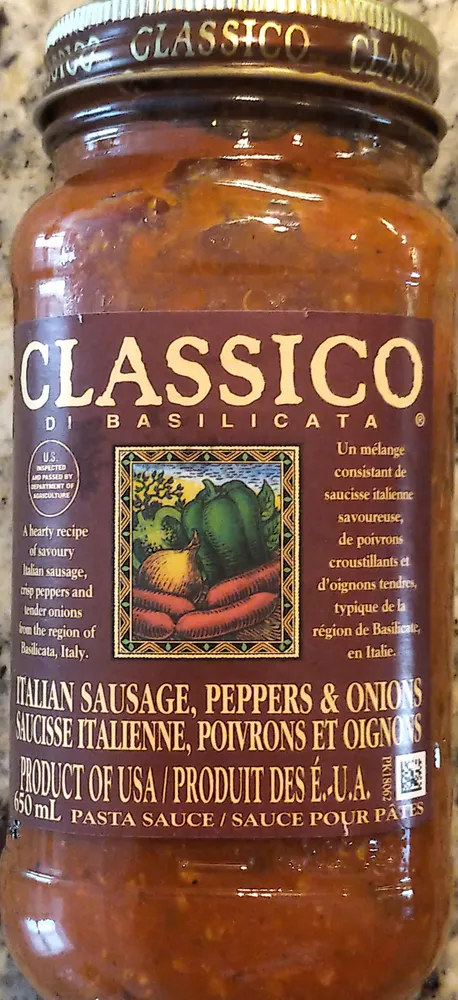 Italian Sausage, Peppers, & Onions Pasta Sauce