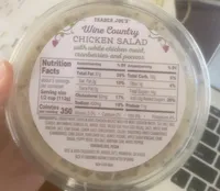 Wine Country Chicken Salad with White Chicken Meat, Sweetened Dried Cranberries & Pecans