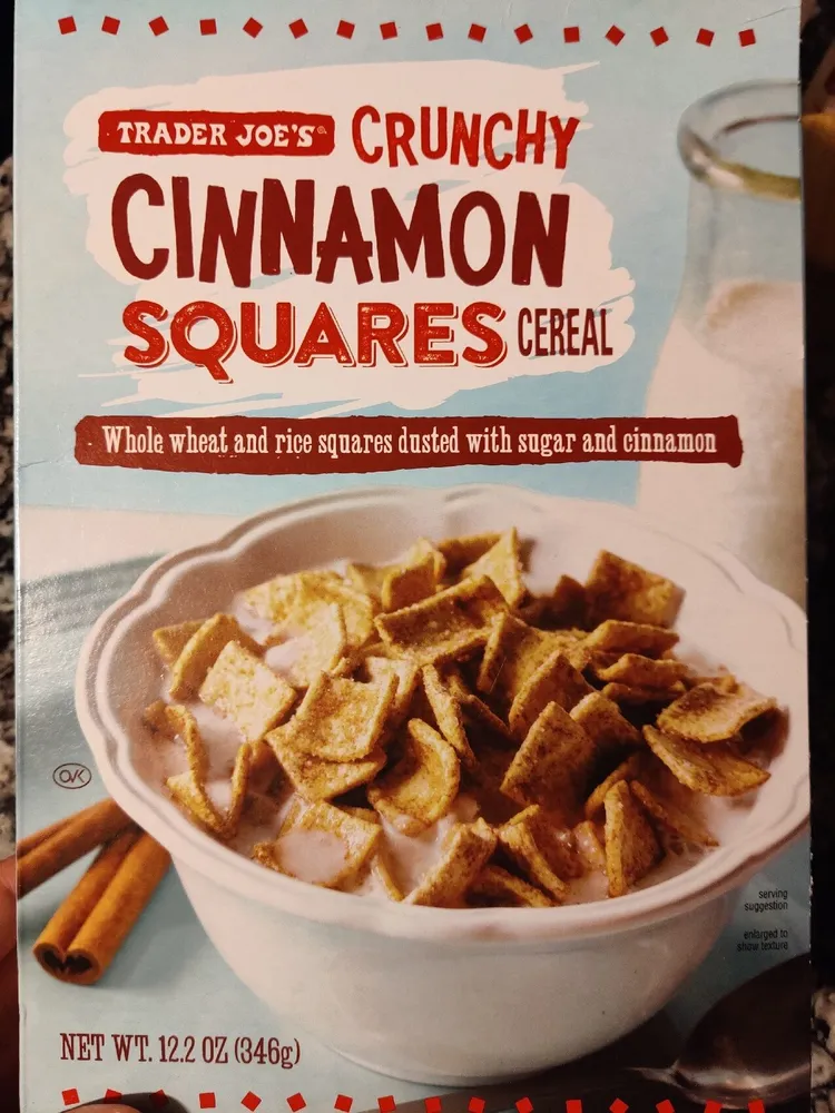 Crunchy Cinnamon Squares Cereal