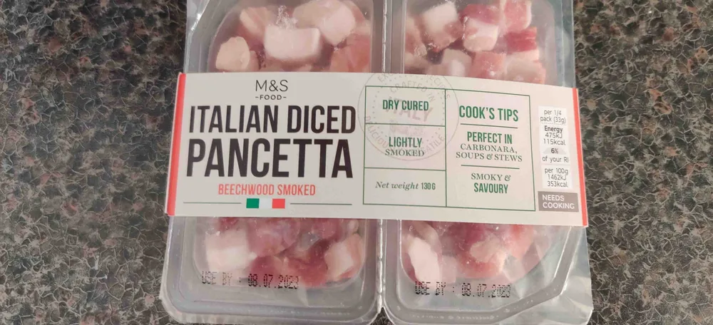 Italian diced pancetta
