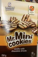 Mr. Mini Cookies Vanilla with Chocolate Drizzle